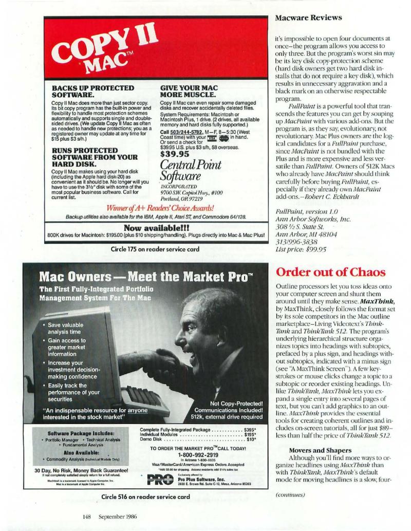 MacWorld 8609 September 1986 — page 160