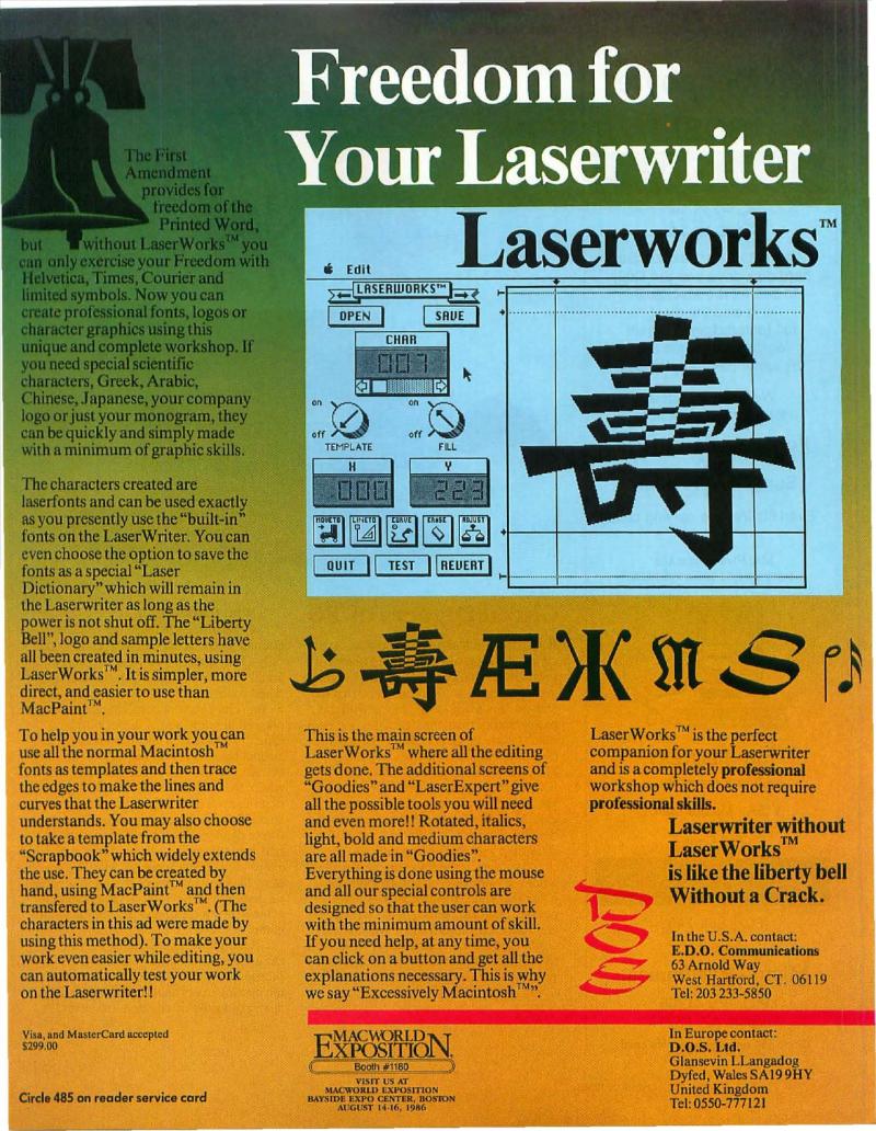 MacWorld 8609 September 1986 — page 169