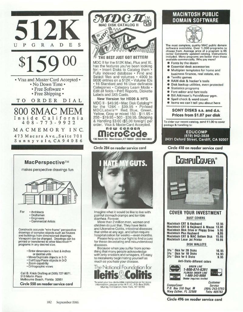 MacWorld 8609 September 1986 — page 196