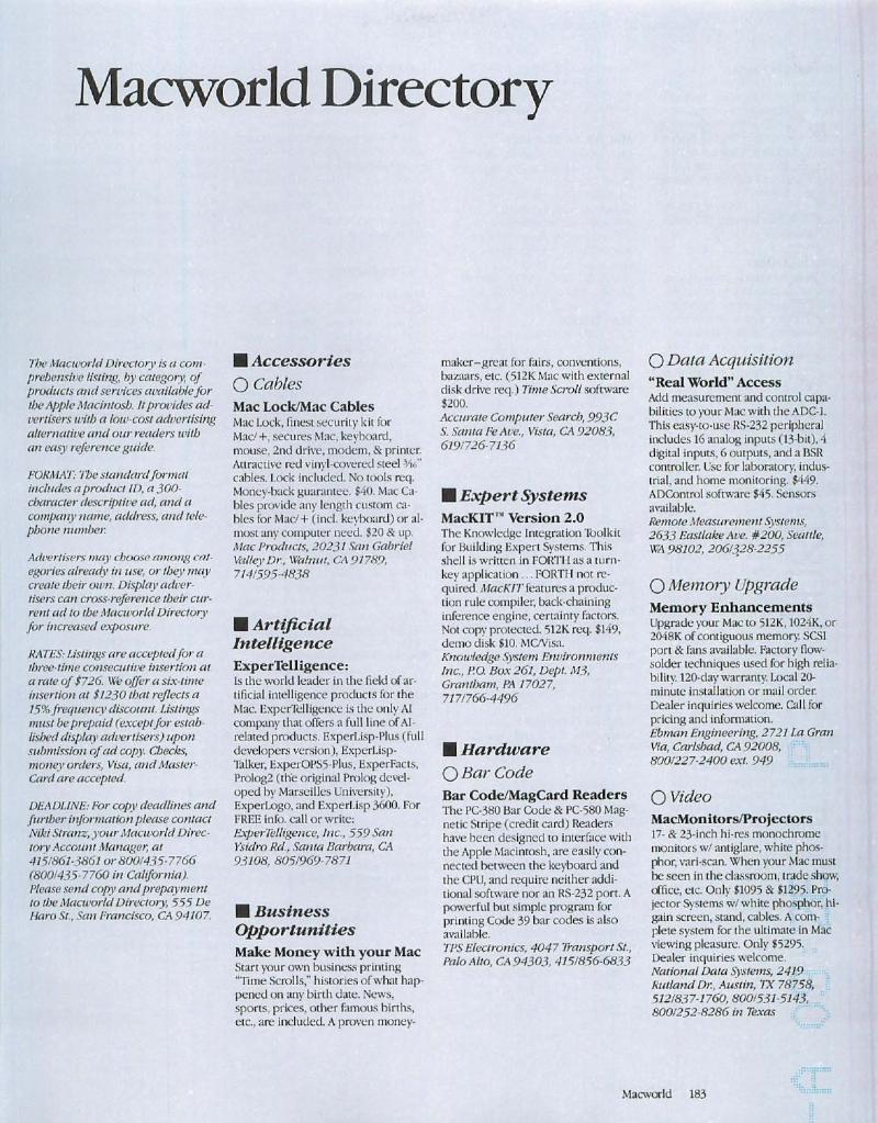 MacWorld 8609 September 1986 — page 197