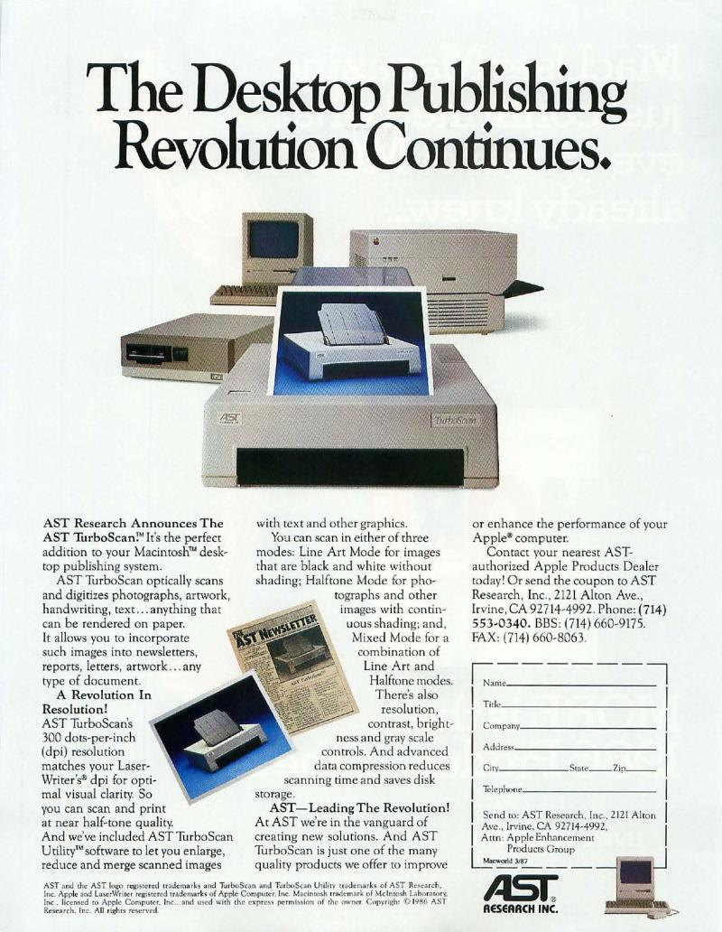 MacWorld 8703 March 1987 — page 13