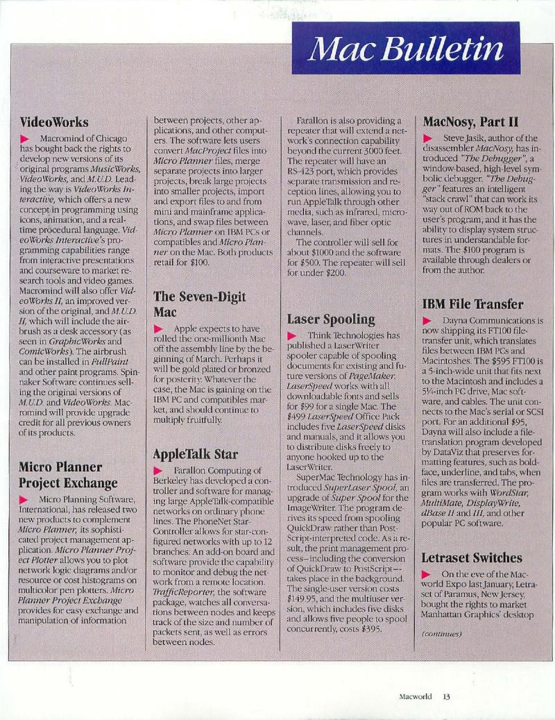 MacWorld 8703 March 1987 — page 15