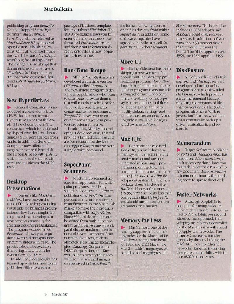 MacWorld 8703 March 1987 — page 16