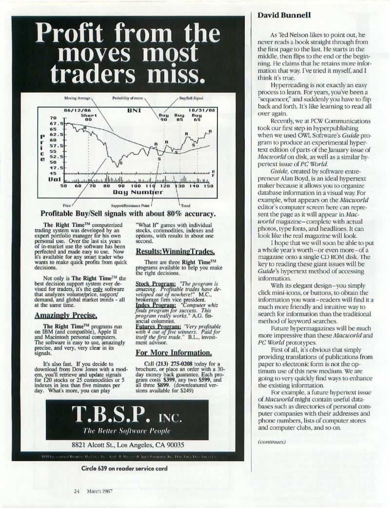 MacWorld 8703 March 1987 — page 26