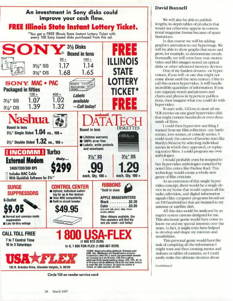MacWorld 8703 March 1987 — page 30