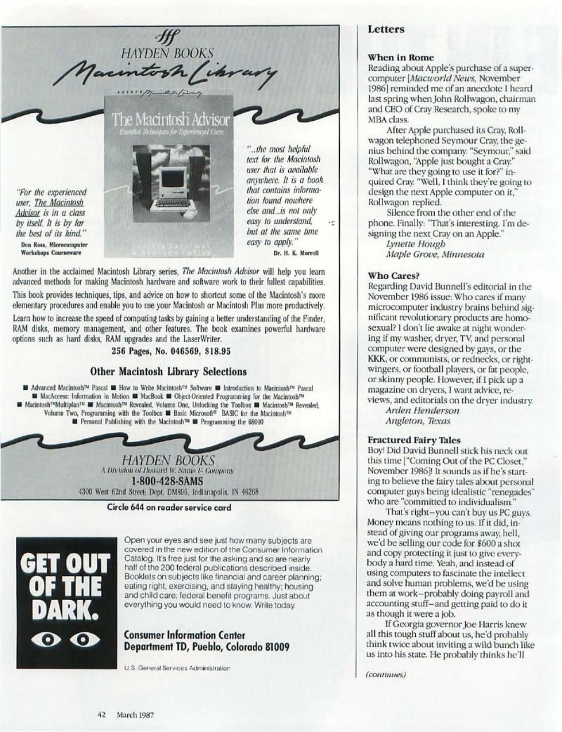 MacWorld 8703 March 1987 — page 46