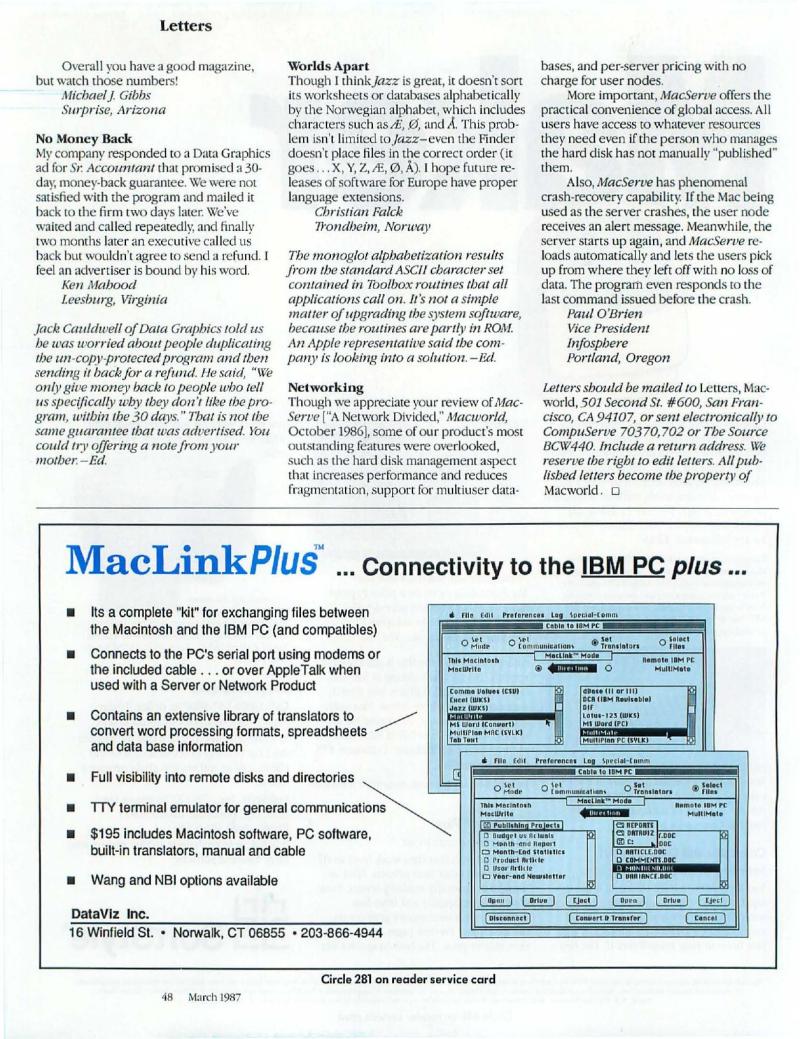MacWorld 8703 March 1987 — page 52