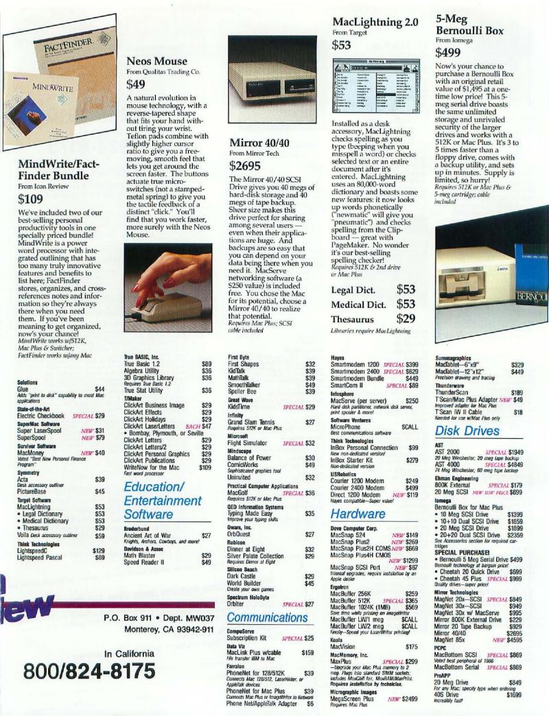 MacWorld 8703 March 1987 — page 70