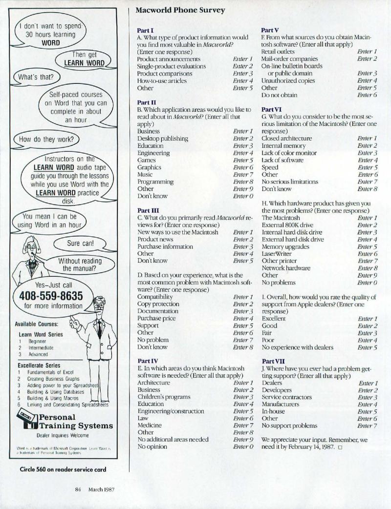 MacWorld 8703 March 1987 — page 92