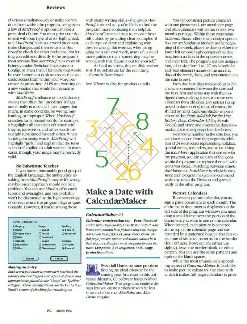 MacWorld 8703 March 1987 — page 160