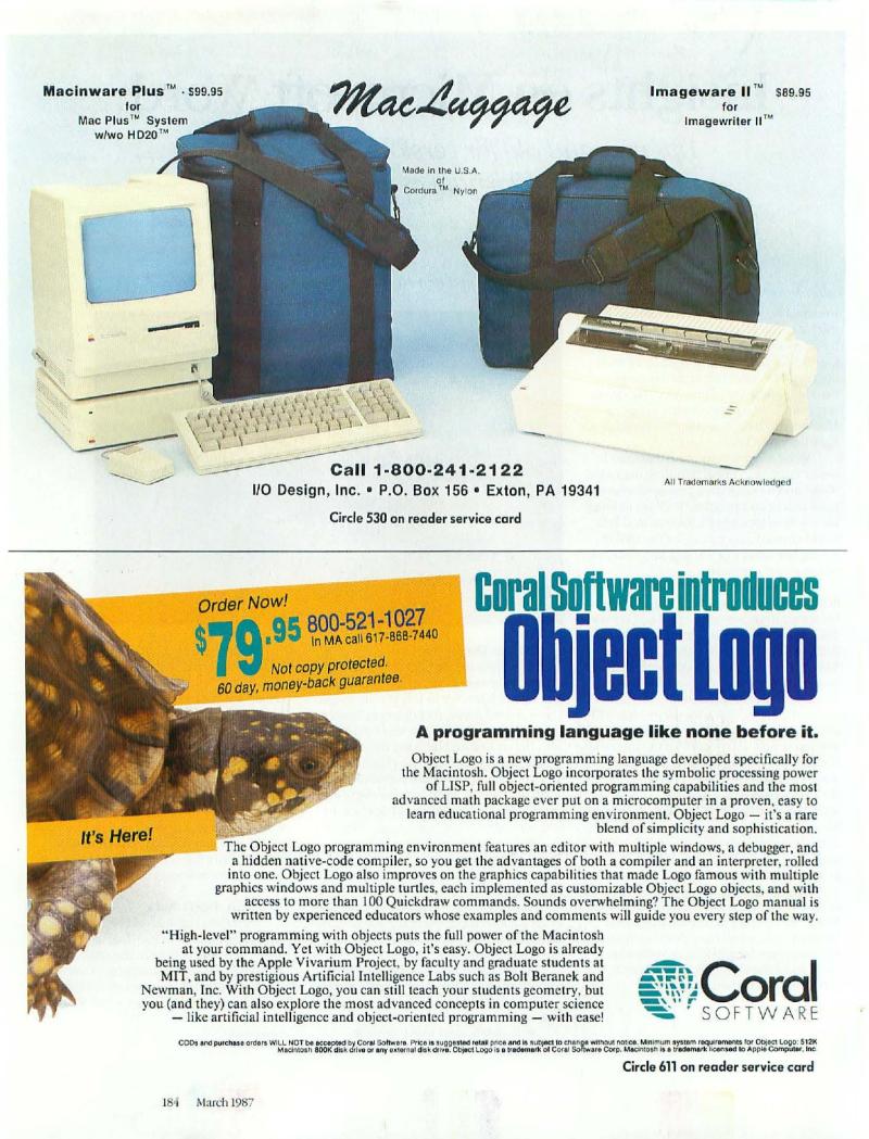 MacWorld 8703 March 1987 — page 192