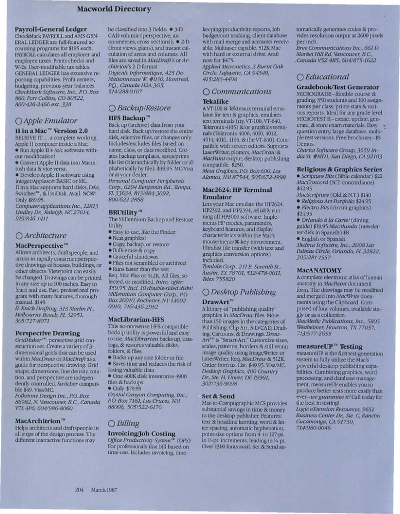 MacWorld 8703 March 1987 — page 214