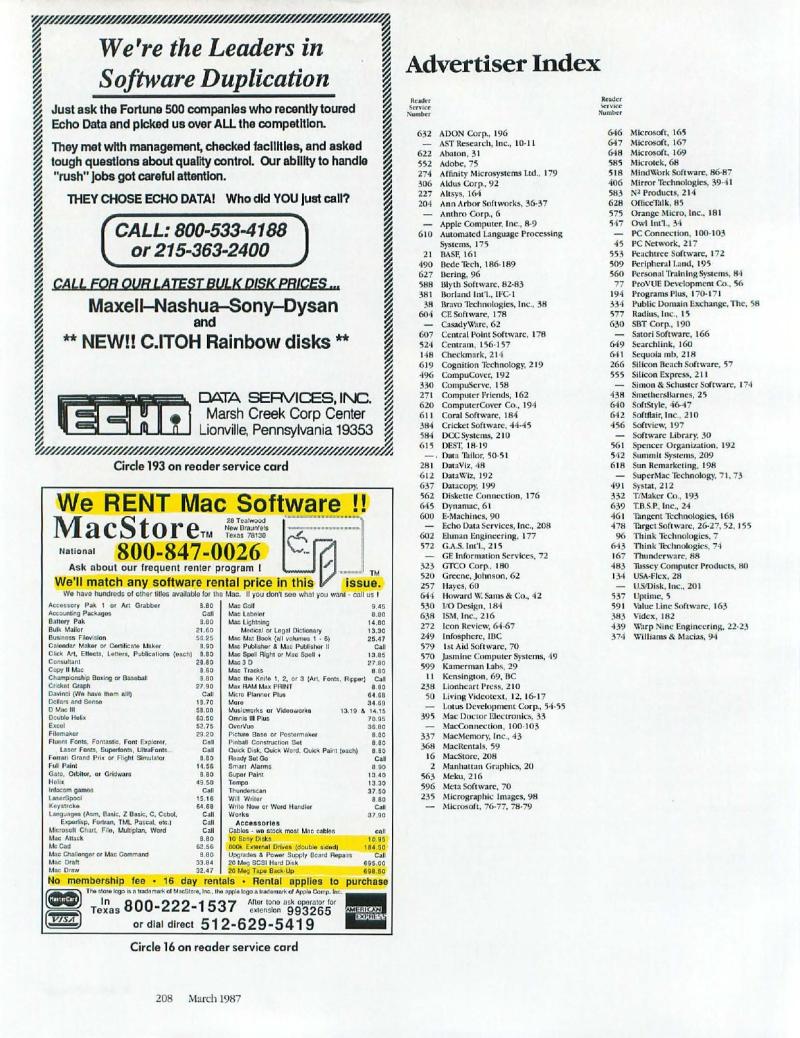 MacWorld 8703 March 1987 — page 218