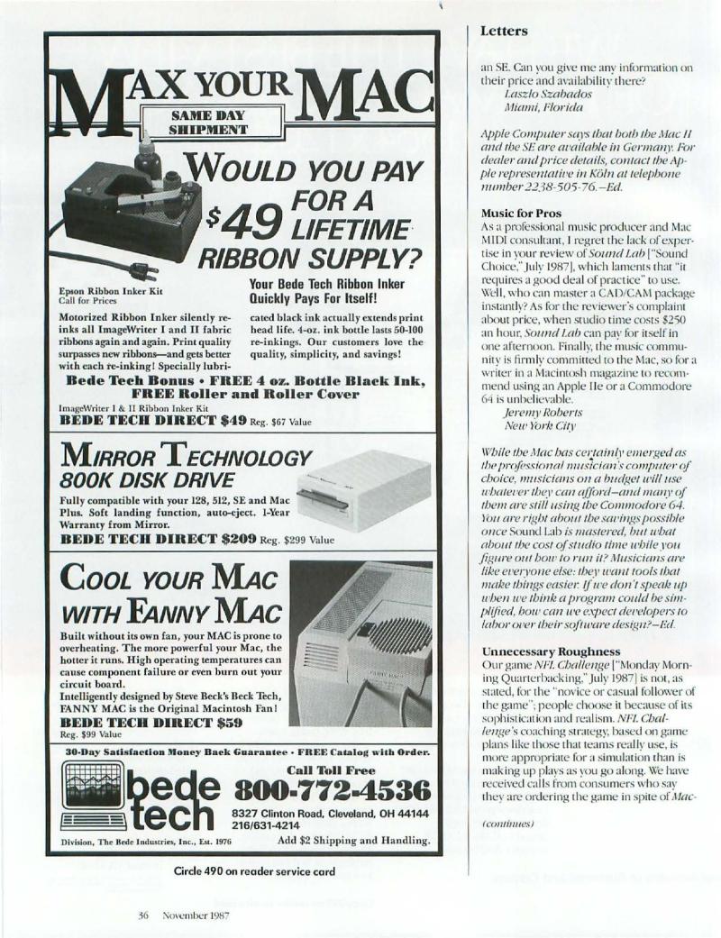 MacWorld 8711 November 1987 — page 40
