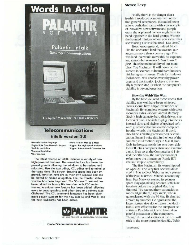 MacWorld 8711 November 1987 — page 68