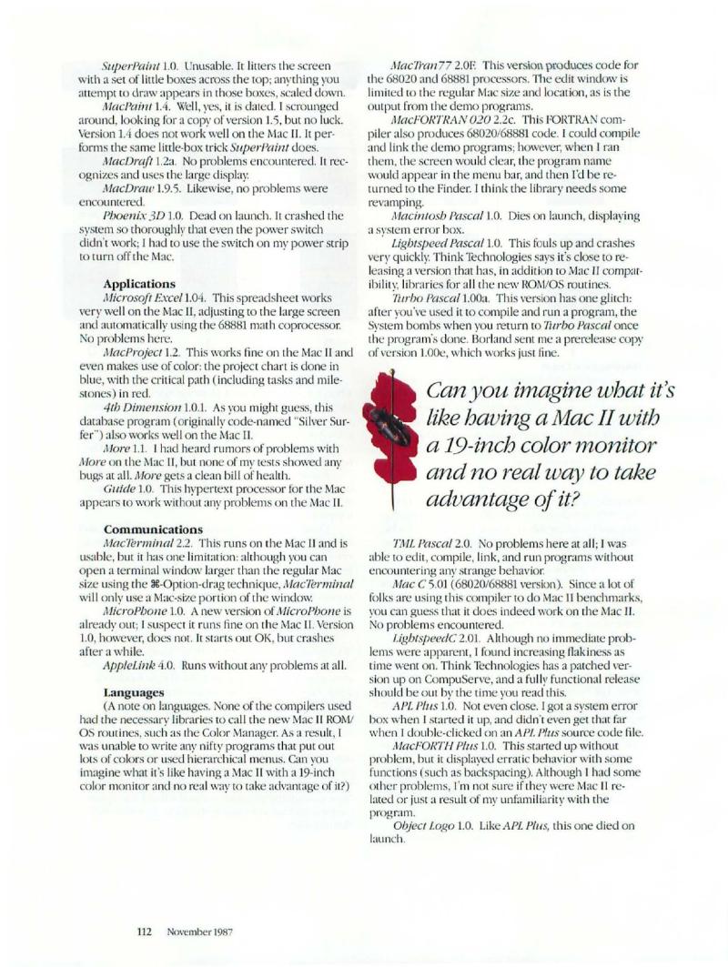 MacWorld 8711 November 1987 — page 116