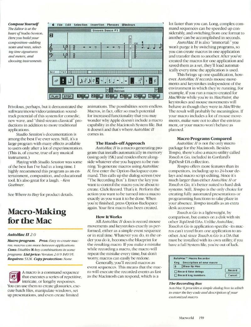 MacWorld 8711 November 1987 — page 161