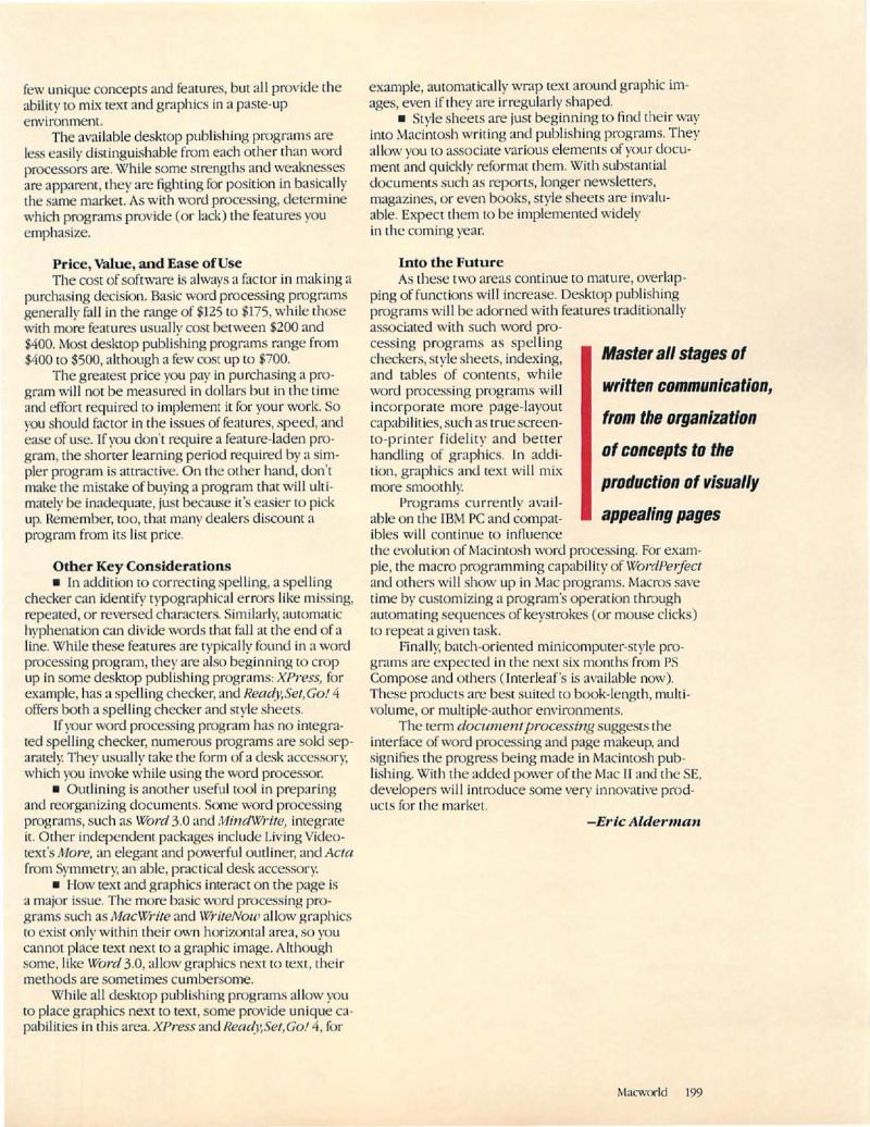MacWorld 8711 November 1987 — page 199