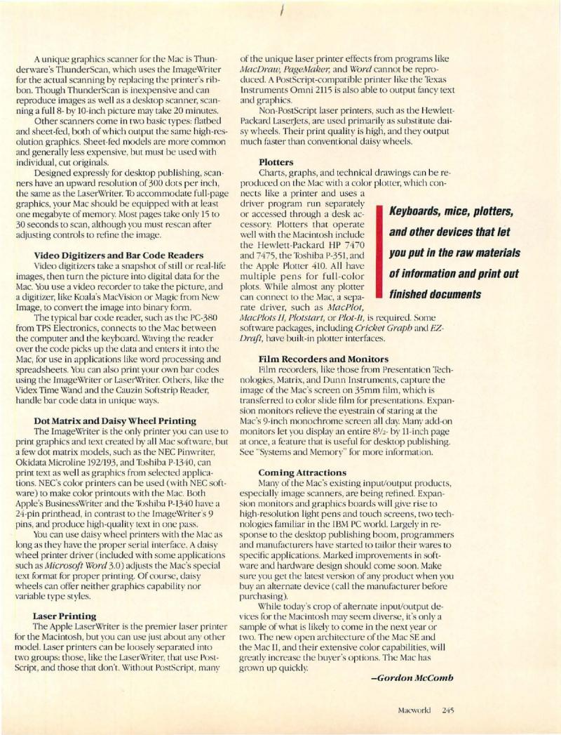 MacWorld 8711 November 1987 — page 245