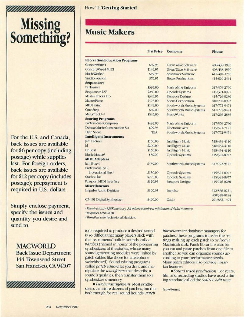 MacWorld 8711 November 1987 — page 284