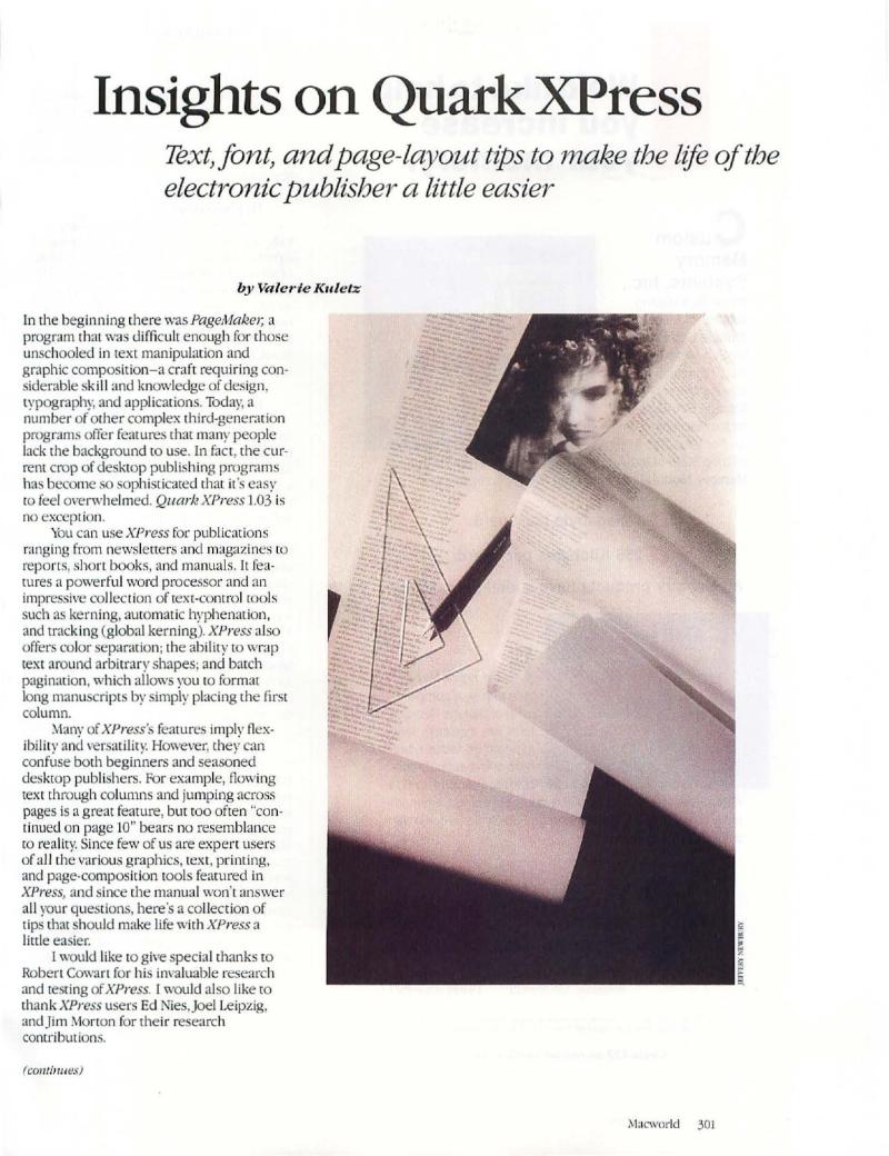 MacWorld 8711 November 1987 — page 301