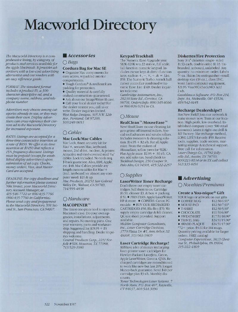 MacWorld 8711 November 1987 — page 324