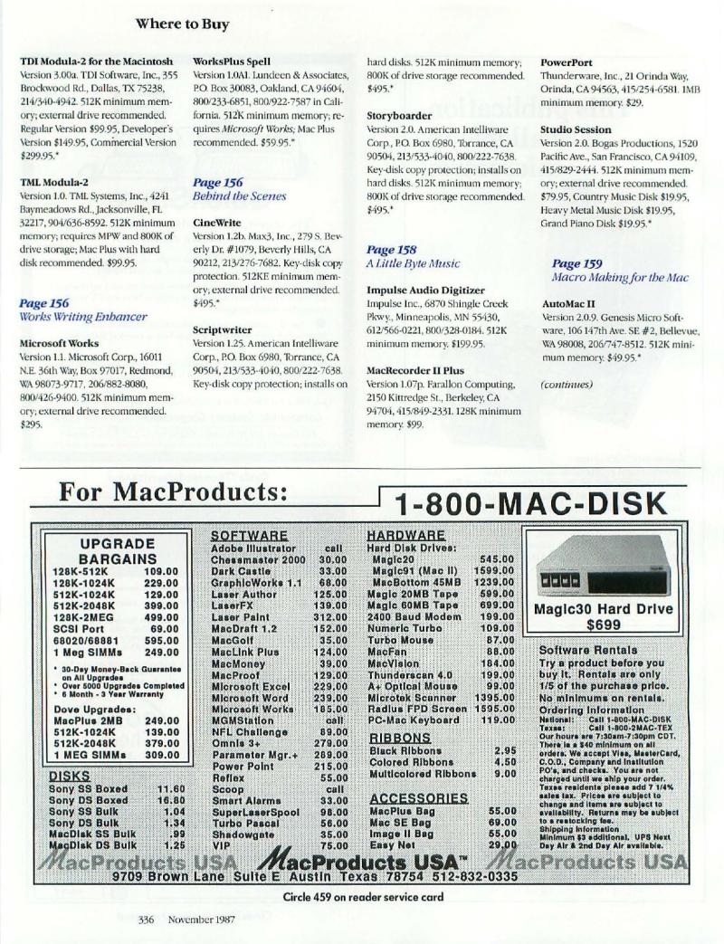 MacWorld 8711 November 1987 — page 338