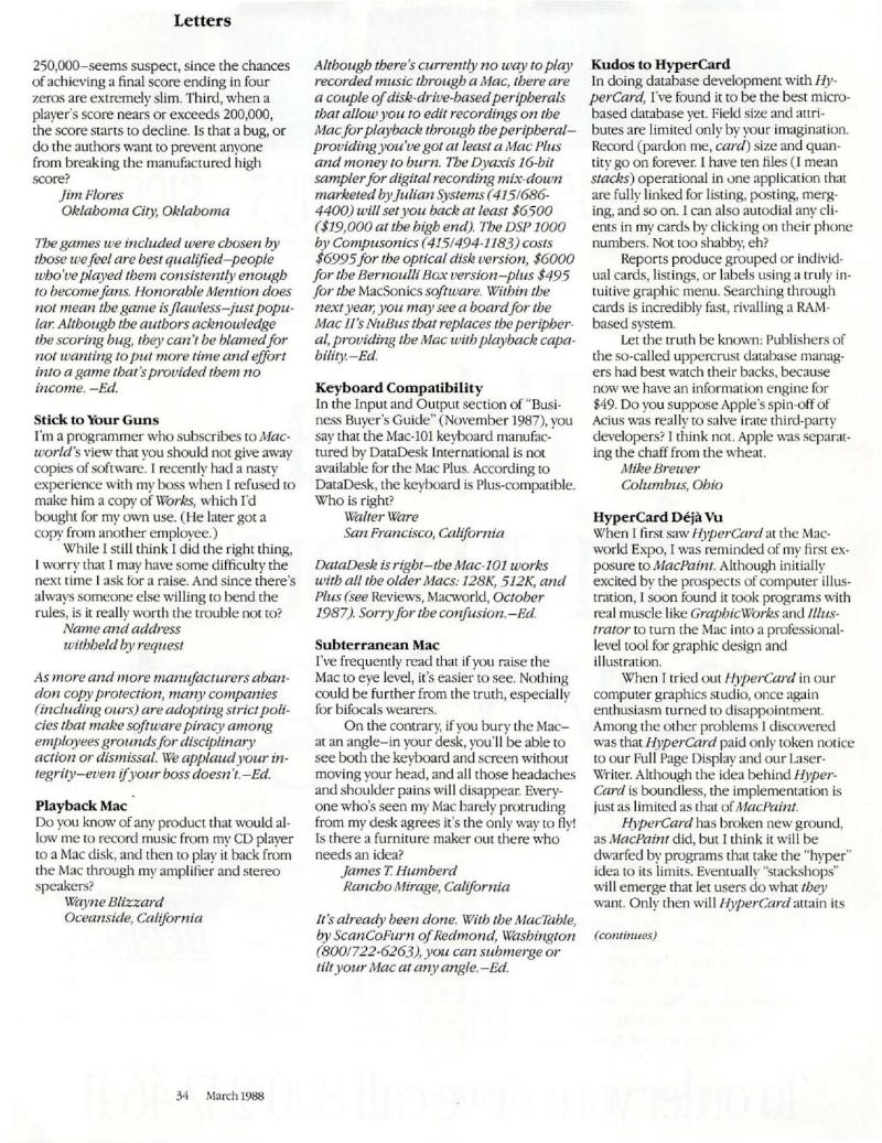 MacWorld 8803 March 1988 — page 38