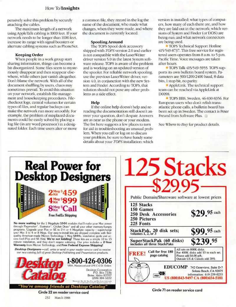 MacWorld 8803 March 1988 — page 242