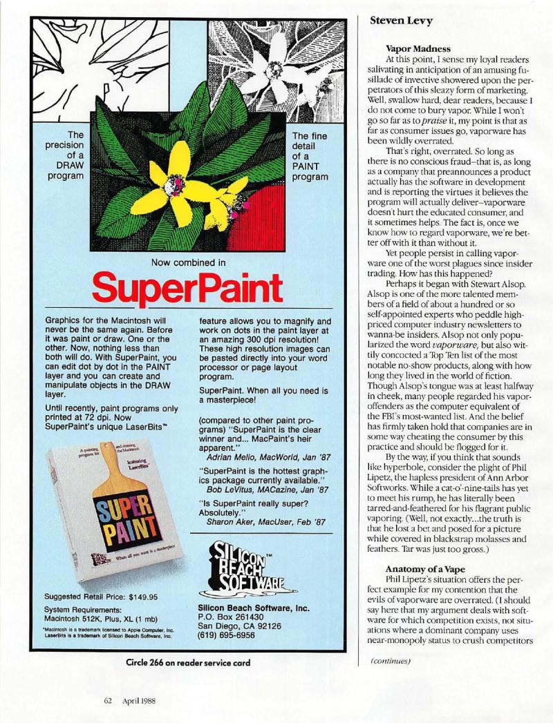 MacWorld 8804 April 1988 — page 64