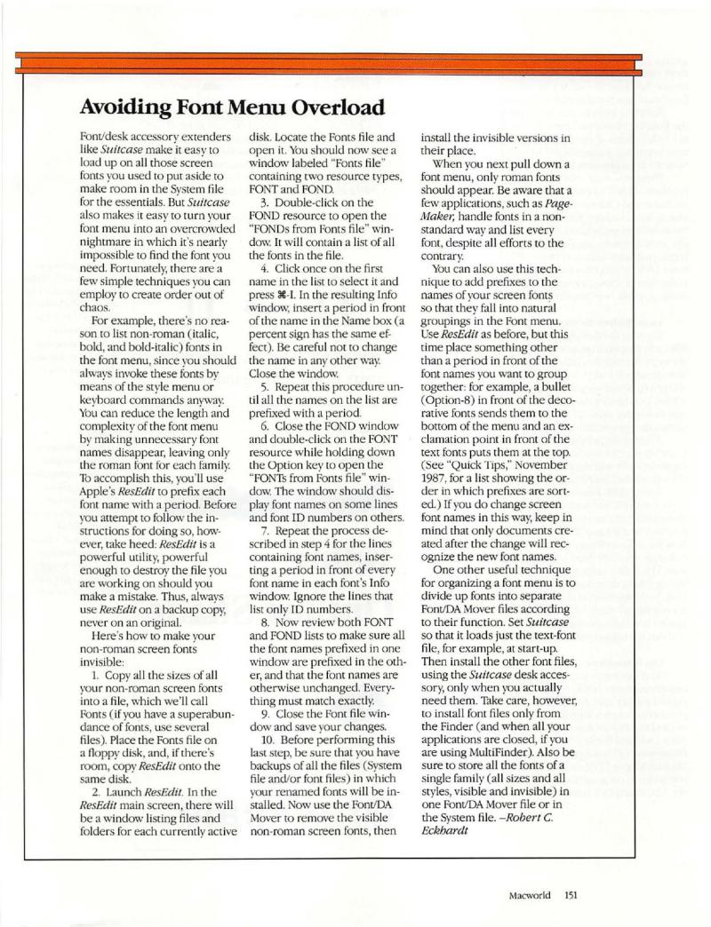 MacWorld 8804 April 1988 — page 153