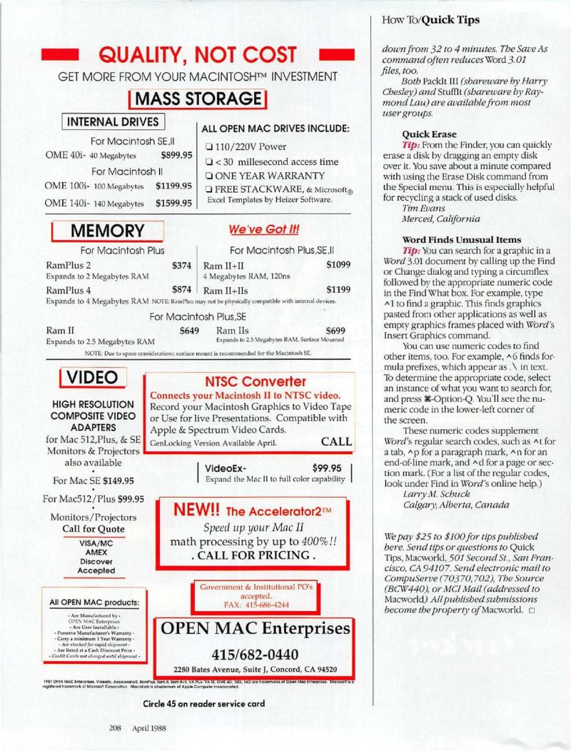 MacWorld 8804 April 1988 — page 210