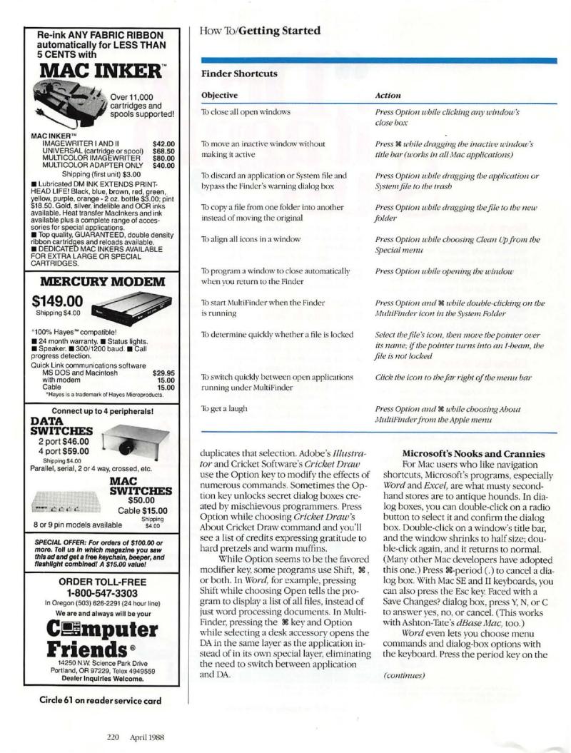 MacWorld 8804 April 1988 — page 222