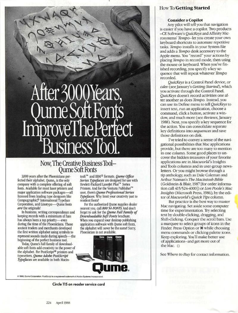 MacWorld 8804 April 1988 — page 226