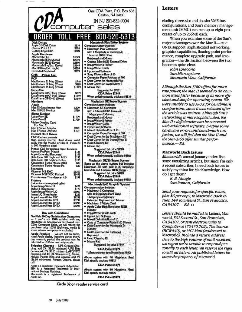 MacWorld 8807 July 1988 — page 30