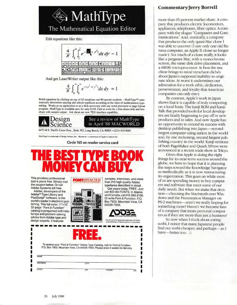 MacWorld 8807 July 1988 — page 38