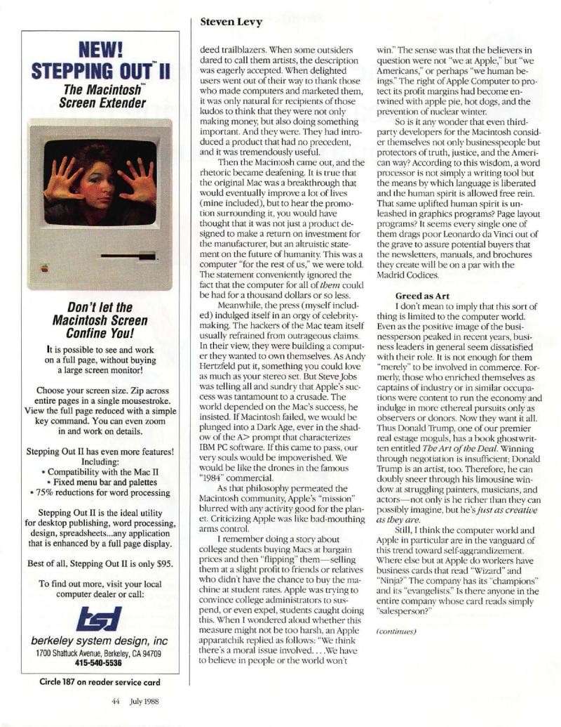 MacWorld 8807 July 1988 — page 50