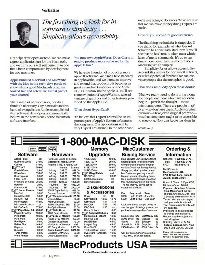 MacWorld 8807 July 1988 — page 68