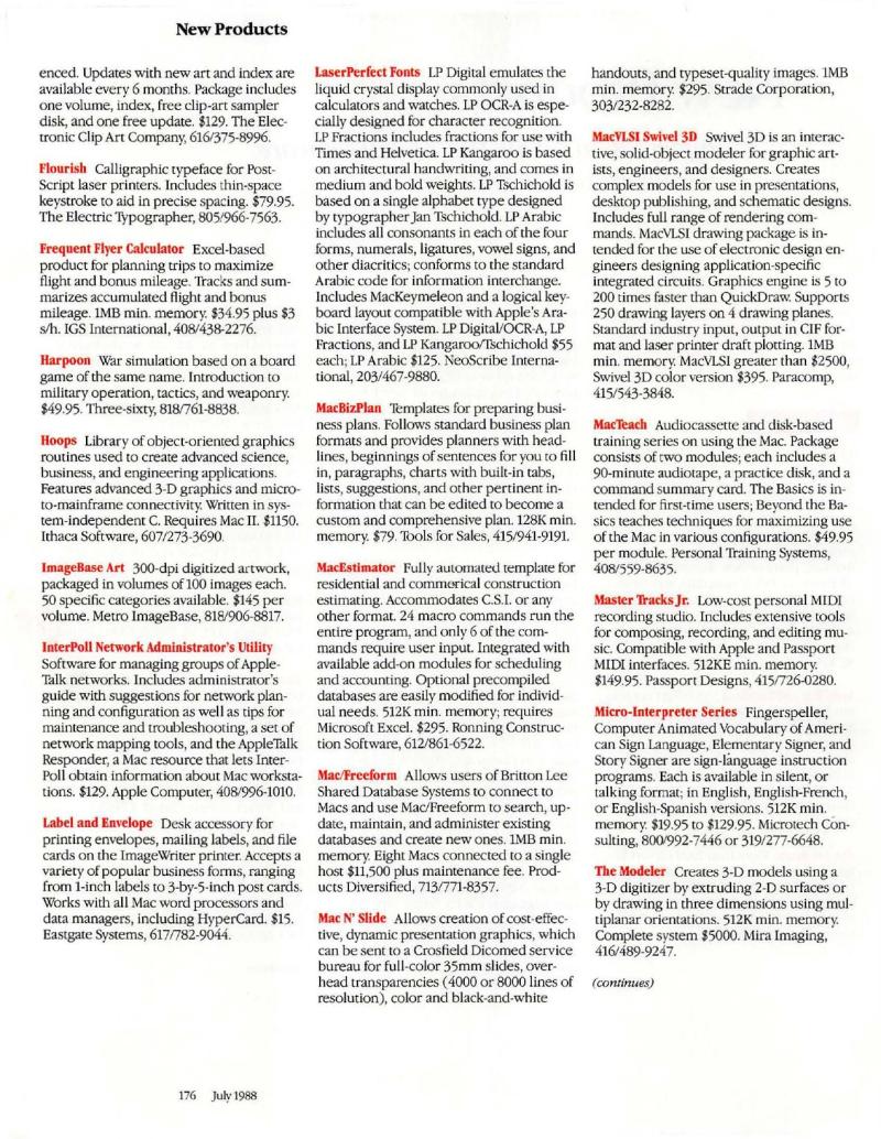 MacWorld 8807 July 1988 — page 184