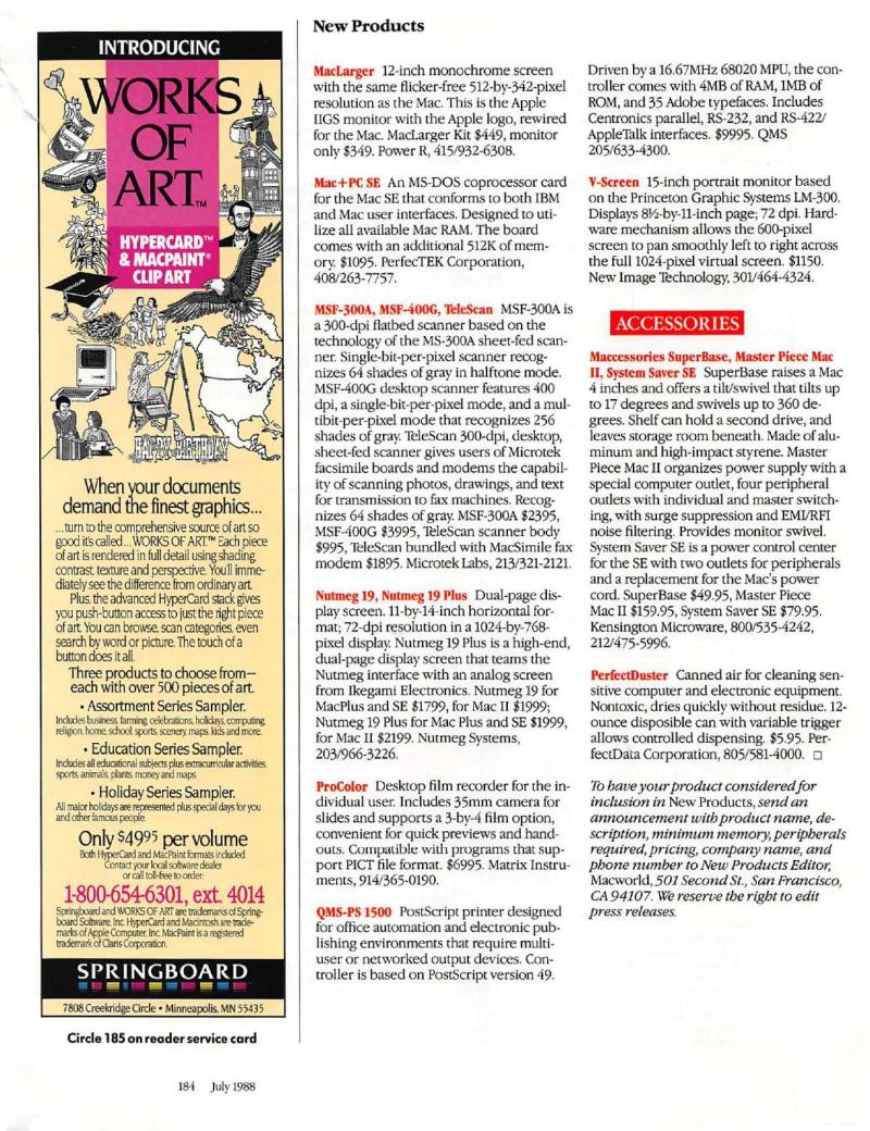 MacWorld 8807 July 1988 — page 192