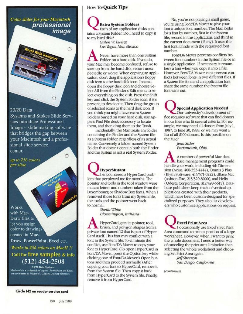 MacWorld 8807 July 1988 — page 198