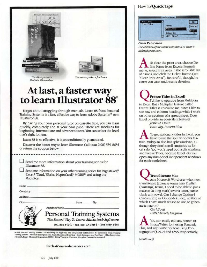 MacWorld 8807 July 1988 — page 204