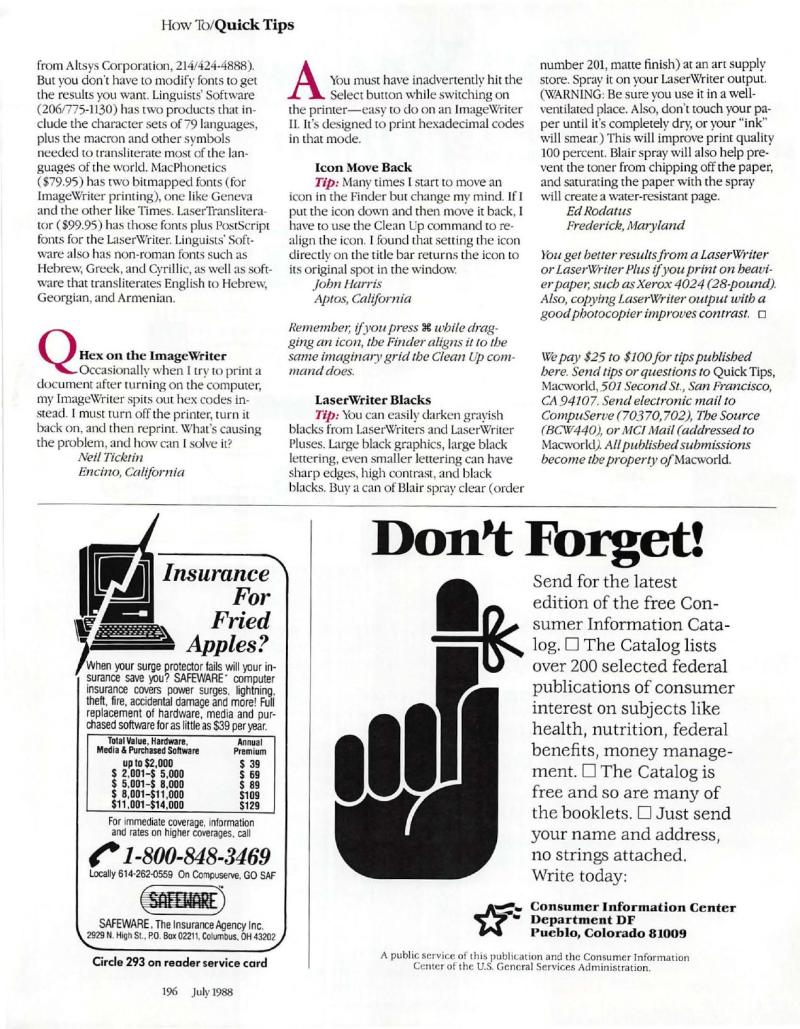MacWorld 8807 July 1988 — page 206