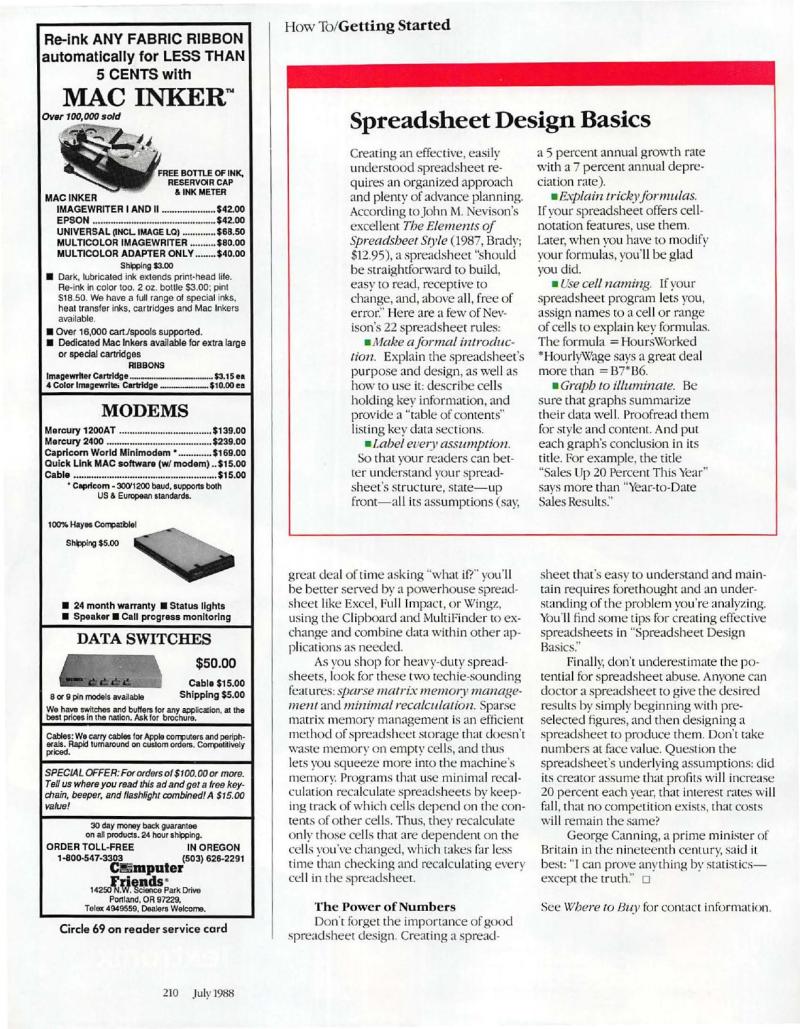 MacWorld 8807 July 1988 — page 224