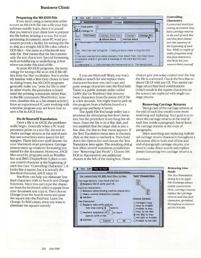 MacWorld 8807 July 1988 — page 234