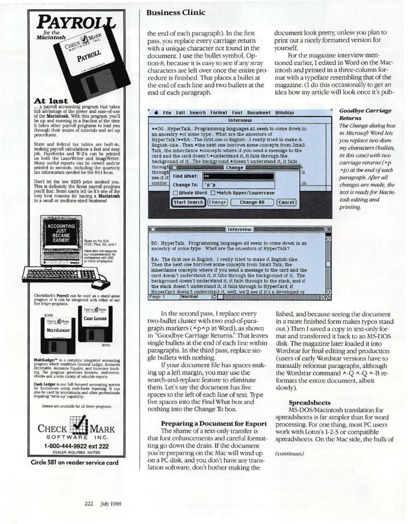 MacWorld 8807 July 1988 — page 236