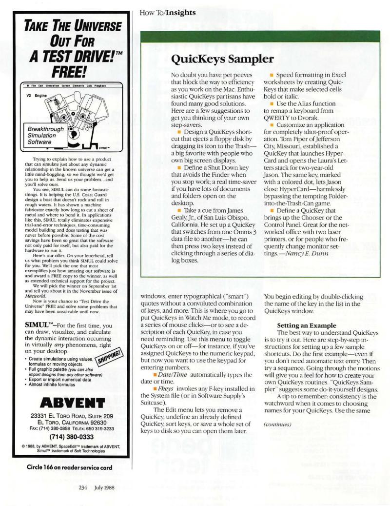 MacWorld 8807 July 1988 — page 250