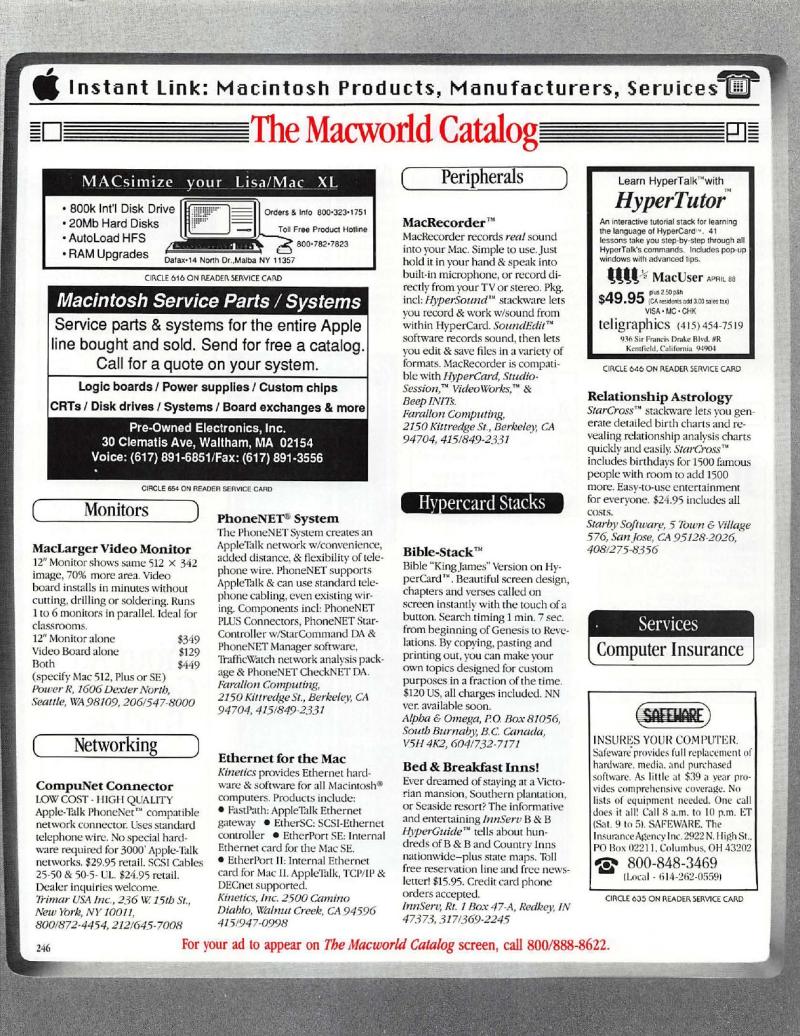 MacWorld 8807 July 1988 — page 264