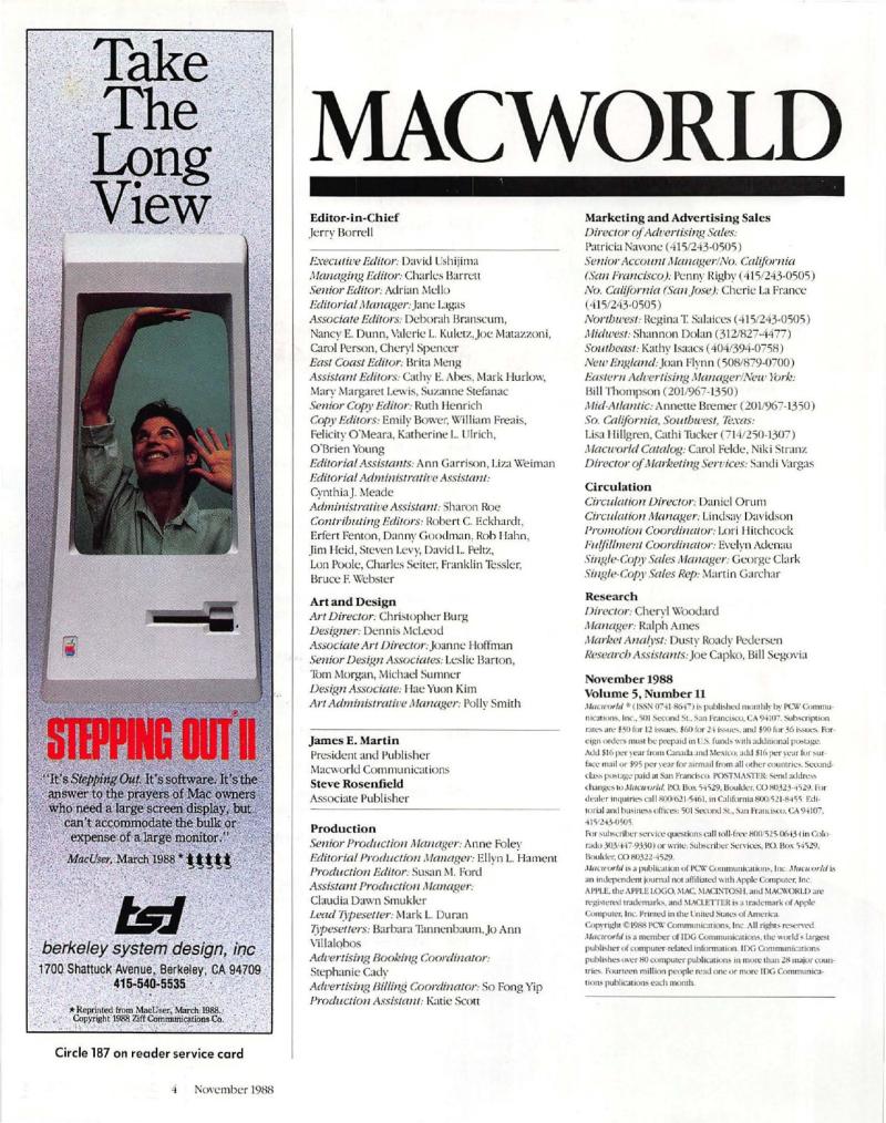 MacWorld 8811 November 1988 — page 6