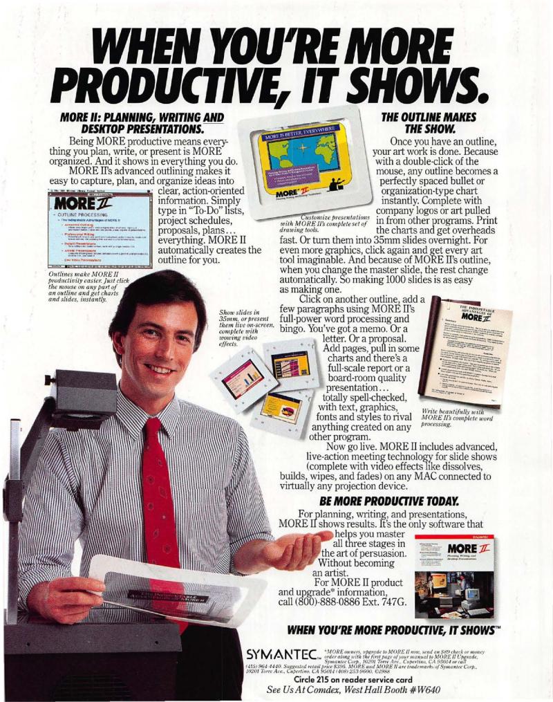 MacWorld 8811 November 1988 — page 14